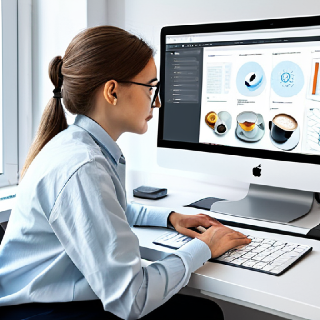 **

"A professional graphic designer working on a website mockup in a bright, modern office in Warsaw, Poland. She's wearing a stylish, fully clothed business casual outfit, appropriate for a tech company. The scene includes a large monitor displaying design software, sketches, and a cup of coffee. Perfect anatomy, correct proportions, well-formed hands, natural pose, safe for work, appropriate content, fully clothed, professional."

**