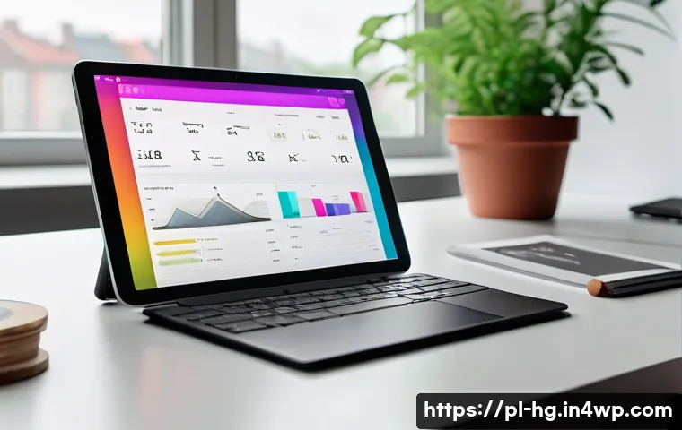 UX 라이팅의 실험  혁신적인 접근 방식 - A modern UX designer’s workspace in a bright, minimalist office in Warsaw, Poland, featuring a sleek...